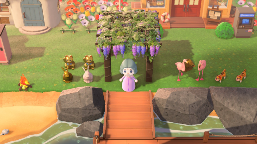 A preview of my TLU island. Here you see Lady Amalthea thinking about leaving the forest to find the lost unicorns. The animals of her forest are watching her. 